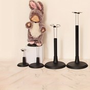 Resim 1 adet Bebek Destek Çerçevesi, Bebek Figür Teleskopik Braketi, Peluş Bebek Ekran Standı, Ev Odası Oturma Odası Ofis Dekoru için, Noel Sevgililer Günü Yeni Yıl Dekoru için 