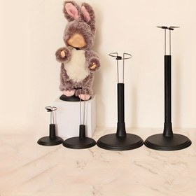 Resim 1 adet Bebek Destek Çerçevesi, Bebek Figür Teleskopik Braketi, Peluş Bebek Ekran Standı, Ev Odası Oturma Odası Ofis Dekoru için, Noel Sevgililer Günü Yeni Yıl Dekoru için 