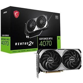 Resim MSI GEFORCE RTX4070 VENTUS 2X E 12G OC 12GB GDDR6X 192BIT 1XHDMI 3XDP EKRAN KARTI AE110MSI0206