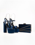 Resim E&L Company Net 16cm Lacivert saten. Çantasıyla takımdır. Çantasını nereden bulacağım diye düşünme. 