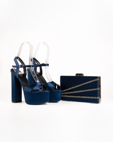 Resim E&L Company Net 16cm Lacivert saten. Çantasıyla takımdır. Çantasını nereden bulacağım diye düşünme. 