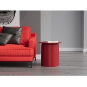 Resim Echo Furniture Seton Rubin Kırmızı Sehpa 45 Cm 