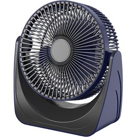 Resim Taşınabilir Masa Vantilatörü 360 Ayarlanabilir Ve 5 Hız Mavi Usb İle Çalışır 