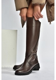 Resim Fox Shoes V654082203 Kahverengi Hakiki Deri Kadın Çizme Kahverengi-hakiki Deri 