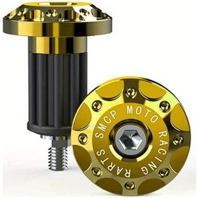 Resim Cloudstore Sarı Çift Cnc Metal Motor Tutamak Kolları Motosiklet Gidon Aparatı 