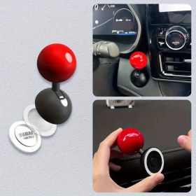 Resim Rocker Ball Araba Başlat Düğmesi Kapak - Evrensel Uygunluk, Kolay Tek Tıklamayla Başlat Kontrolü, Artan Tutuş ve Stil için Koruyucu Başlat Aksesuarı, Araba Tutkunları için İdeal Hediye 