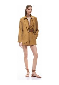 Resim Koton Uzun Kollu Kapaklı Cep Detaylı Kruvaze Blazer Ceket Zeytin Yeşili 5sak50013ew Zeytin Yeşili 