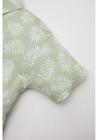 Resim Defacto Erkek Bebek Desenli Kısa Kollu Gömlek C3442A524SMGN1207 Yeşil 