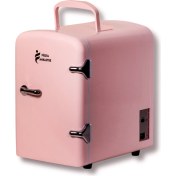 Resim Fiesta Ankastre Mini Oto - Makyaj Buzdolabı - Pudra Pembe 