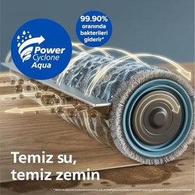 Resim Philips HomeRun 9000 Serisi Robot Süpürge, Islak ve Kuru Temizlik, Bakterilere Karşı%99.9 Etkili, Yüksek Emiş Gücü, HomeRun Uygulaması ile Uzaktan Kontrol, XU9100/10 