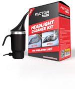 Resim Factor360 Factor 360 Buharlı Far Temizleme Parlatma Seti Cihazı Makinesi Kiti Sıvısı Takımı 5 Li Set 