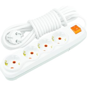 Resim Nilson 4'lü 5 Metre Topraklı Anahtarlı Grup Priz 