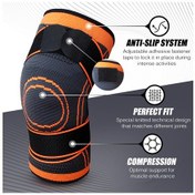 Resim Gajeena Yeşil 3xl Beden Spor Kompresyon Dikişli Diz Koruyucu - Nilon Ve Spandeks Malzemeyle Yeşil 