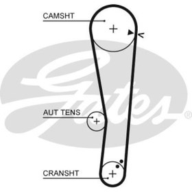 Resim GATES 5568XS Kayis Triger (110-220)-(Hyundai: Accent 00-06 1.3 Benzinli Milenyum-Admire/Getz 00-10 1.3 Benzinli ) (WE465711) 