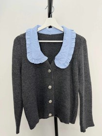 Resim Bebe Yaka Triko Hırka - STD 