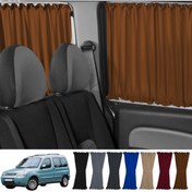 Resim Oto Pandami Citroen Berlingo 1.nesil 1996-2009 Uyumlu Taba Raylı Oto Perde Takımı 