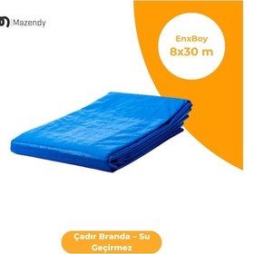 Resim 8x30 Metre Çadır Branda Su Geçirmez Kamp Tente Brandası 0 