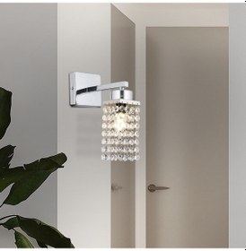 Resim Peter Krom Kristal Taşlı Koridor, Yatak Başı, Oturma Odası Salon Aplik Krom 