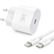 Resim Subzero iphone Uyumlu 12 12 mini 12 pro 12 pro max Yeni Nesil 20W USB-C Güç Adaptörü Hızlı Şarj Aleti ve 1M Kablosu 