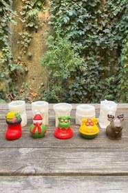 Resim Rufus Concept 3d Christmas Beşli Silikon Mum Kalıp Seti 