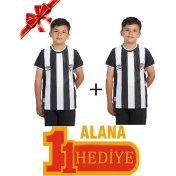 Resim Beşiktaş Orijinal Çubuklu Çocuk Forma 1 Alana 1 Hediye 