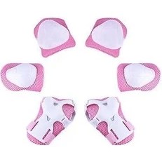 Resim Xinhang Çocuklar Için Koruyucu Dişli Seti Diz Pedleri 3-14 Yıl Toddler Diz (Pembe) (Yurt Dışından) 