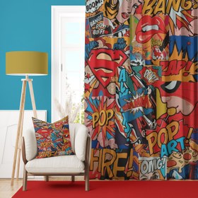 Resim Pop Art - Çizgi Romanlı Perde 
