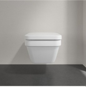 Resim Villeroy and Boch 5685HR01 Architectura Kenarsız Duvara Monte Klozet, Yumuşak Kapanma Özellikli - 370 x 530 mm 