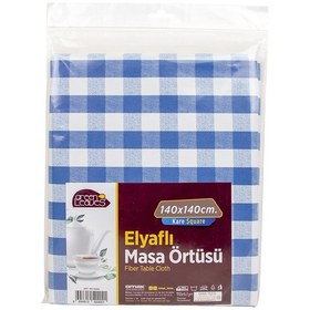 Resim Elyaflı Masa Örtüsü 140x140 cm 