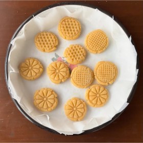 Resim Zeus Waffle Desen Kurabiye Aparatı 5 cm Mavi 