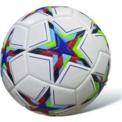 Resim Jook Şampiyonlar Ligi Aşınmaya Dayanıklı Antrenman Suni Deri Sert Zemin Futbol Topu Bsf-34 - Beyaz Saks Beyaz - Saks Mavi 