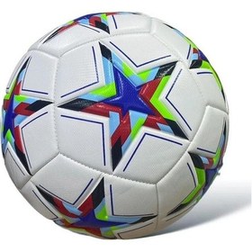 Resim Jook Şampiyonlar Ligi Aşınmaya Dayanıklı Antrenman Suni Deri Sert Zemin Futbol Topu Bsf-34 - Beyaz Saks Beyaz - Saks Mavi 