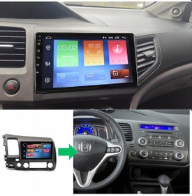 Resim Honda Civic Fb7 Android Multimedya Sistemi 6-128 Myway 2012-2015 9" 