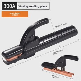 Resim Wezone Endüstriyel Saf Bakır 300a Kaynak Tangası - Isınmaz Kollu, Kompakt Tasarım, 200-400a Kaynak Makineleri İçin Uygun 