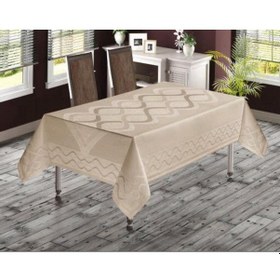 Resim Simli Jumbo Pano Kumaş Leke Tutmaz Masa Örtüsü 