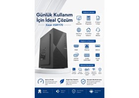 Resim Xaser Xsr1170 Intel Core i5 4570 16GB RAM 512GB SSD Ofis Bilgisayarı Masaüstü Hazır Sistem 