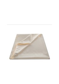 Resim Taç Saten Güneşlik Perde Krem & Beyaz 1.Sınıf Kalite (Boy 200 Cm) 