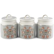 Resim Mikasa Moor P366.106536 Mystic Floral 3'lü Kavanoz Seti 13x16cm 900ml 