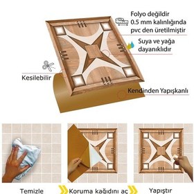Resim Tink Kendinden Yapışkanlı Ahşap 011 Desenli Pvc Karo 30x30 Cm 