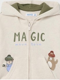 Resim Mayoral Erkek Bebek Kapşonlu Hırka 02475 Ecru 