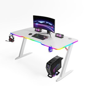 Resim Thunder RGB Aydınlatmalı Oyuncu Masası - Siyah 