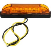 Resim Faith inç Amber LED Işık 12V Mühürlü Şerit Bar Işıkları 6led Rv Deniz Tekne (Yurt Dışından) 