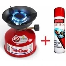 Resim Mocamp Taşınabilir Ocak Pratik Kamp Ocağı Seti Piknik Ocağı Ocak + 1 Adet Çakmak Gazı 
