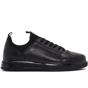 Resim Derimod Erkek Siyah Bağcıklı Deri Sneaker 24SFD632218 
