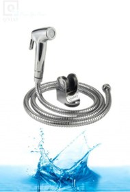 Resim QNİAY Spiralli Taharet Musluğu Taharetmatik Tabancalı Set 