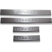Resim My Tuning Toyota Corolla Kapı Eşiği 2013 Sonrası 4 Parça. Paslanmaz Çelik 