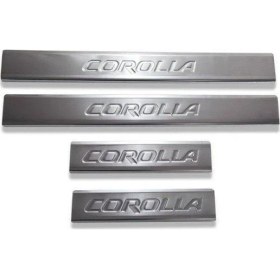 Resim My Tuning Toyota Corolla Kapı Eşiği 2013 Sonrası 4 Parça. Paslanmaz Çelik 