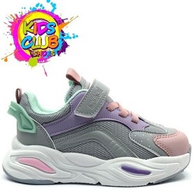 Resim Cool Evo-toti Sneaker Ortopedik Taban Unisex Çocuk Spor Ayakkabı Gri-Pembe 