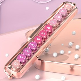 Resim 1 adet Şık Pembe Hareketli Araba Telefon Numarası Plakası, Kadınlar İçin Geçici Park Kartı, Cep Telefonu Numarası Göstergesi, Yaratıcı İç Dekorasyon Aksesuarı, Gösterge Paneli Süsü | Modern Araba Dekoru | Dayanıklı Plastik 