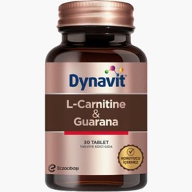 Resim Eczacıbaşı Dynavit L-Carnitine ve Guarana Takviye Edici Gıda 30 Tablet 